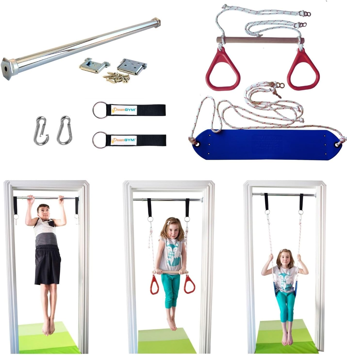 Gymnastic Ring - Kinder-Türschwingen-Set für den Innenbereich – Klassische