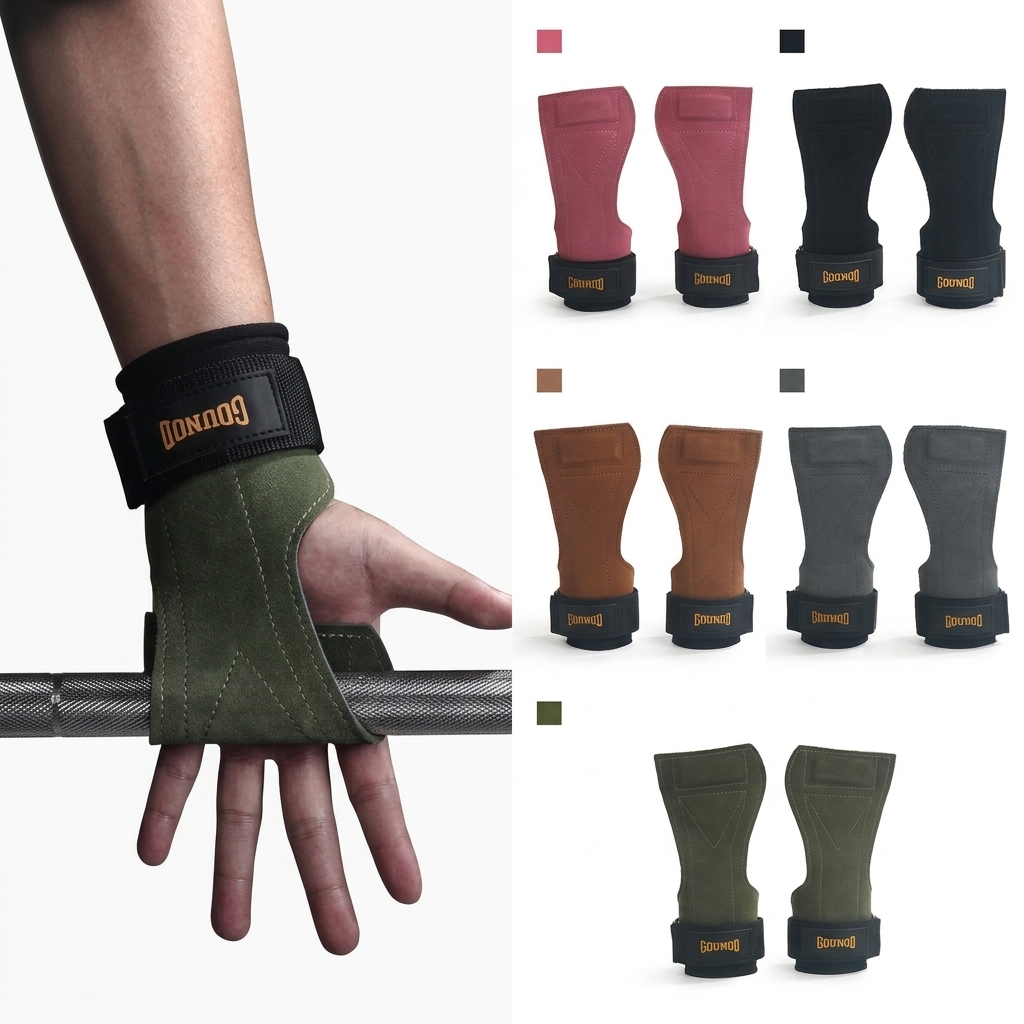 Wrist Wraps - 1 Paar Handgelenkbandagen aus echtem Leder