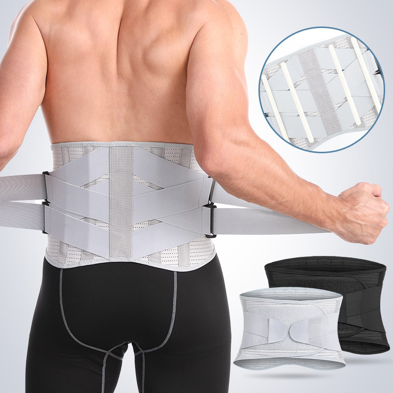 Lifting Belt - 1 Stück Doppelzug-Lendenwirbelstützgürtel – atmungsaktiver Netzstoff-Taillenkompressionsgürtel