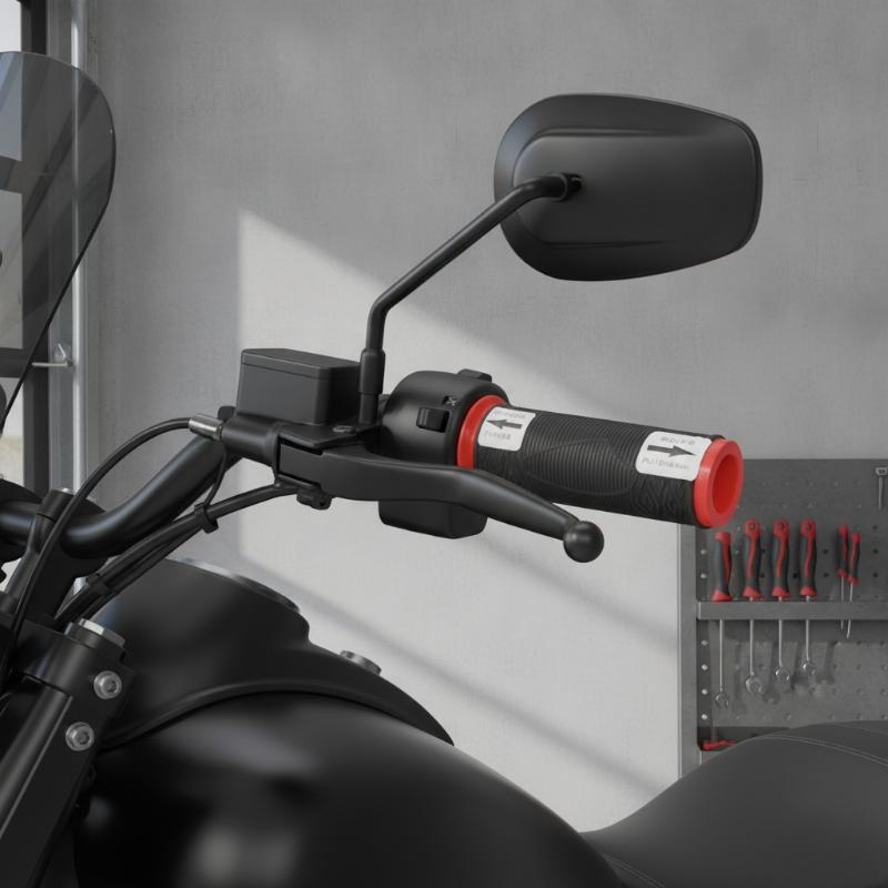 Crossfit Event - Motorrad-Silikon-Lenkergriffe, 2 Stück, mit festem Griff,